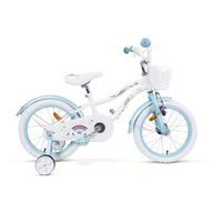 Detský bicykel SIrox Rainbow White Blue koleso 16 " biela