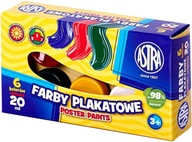 Farby plakatowe ASTRA 6 kol. 20ml