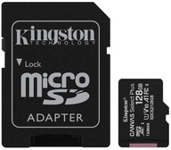 Karta 128GB Kingston Canvas microSD CL10 + ADAPTER