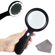 RETOO nagyító 10x 85 mm fekete LED háttérvilágítással