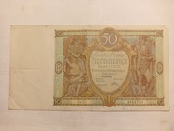 Stary banknot 50 zł 1929 r
