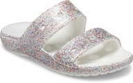 Dziecięce Buty Klapki Chodaki Crocs Classic Glitter Kids Sandal 32-33