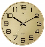 Nástenné hodiny JVD HX2472.9 Tečúci sekundová ručička Priemer 30 cm zlatý