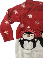 PRIMARK sweter święta pingiwny r 86 cm