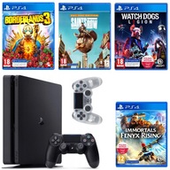 SONY PlayStation PS4 1TB + 2 Pady Sony + 4 SUPER GRY