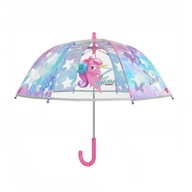 Parasolka dziecięca parasol dziecięcy Jednorożec przezroczysty manualny