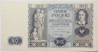 Banknot 20 Złotych - 1936 rok - Seria BW