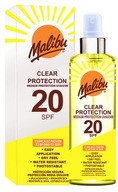 Malibu Clear Protection SPF20 transparentný sprej