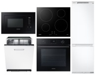 Fekete SAMSUNG beépíthető szett 177 cm-es hűtővel