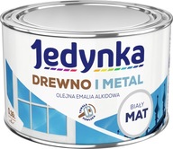 JEDYNKA NA DREVO A KOV 0,36l MAT BIELA