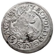 Śląsk, Leopold I, 3 krajcary 1669 SHS, Wrocław