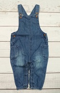Tu świetne ogrodniczki cienki jeans 9-12m/80cm