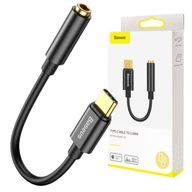 BASEUS ADAPTER PRZEJŚCIÓWKA AUDIO USB-C MINI JACK WYSOKA JAKOŚĆ KOMPAKTOWY