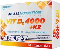 Allnutrition witamina D3 4000 + K2 odporność 60 kapsułek