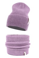 KOMPLET DZIECIĘCY KOMIN CZAPKA BEANIE JESIEŃ / ZIMA 1 - 4 LATA