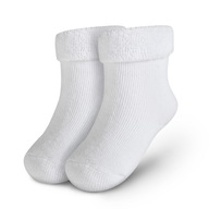 Ponožky s vyhrnutím biele 18-24 mesiacov