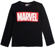 Czarna bawełniana bluzka chłopięca Marvel r .140 cm