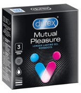 Durex Mutual Pleasure Prezerwatywy prążkowane przedłużające stosunek 3 szt