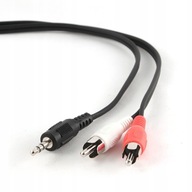 Kabel minijack 3,5mm do 2XRCA CHINCH 0,2m