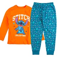 Detské pyžamo bavlnené pyžamo s dlhým rukávom CHLAPEC Stitch 134