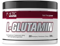 Hi Tec L-Glutamin 200g GLUTAMINA AMINOKWASY REGENERACJA