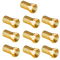 Wtyk sat F 6,8 mm Gold CU Vayox (opakowanie 10 szt.)