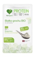 BeOrganic Białko grochu BIO w proszku 200g Dla wegan Nietolerancja glutenu