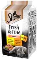 Sheba Fresh&Fine Adult Drób w sosie op. 6x50g