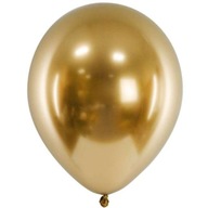 Dekoračné balóny SHINY zlaté ZRKADLO x100 Svadba