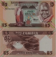 [B4502] Zambia 5 kwacha UNC