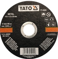 YATO YT-5920 Tarcza do cięcia metalu 115x1,2x22 mm