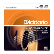D'Addario EJ10 struny akustickej gitary 10-47