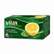 Herbata Vitax Inspirations zielona z cytryną 20tor