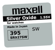 MAXELL 395 399 SR 927SW BATERIA SREBROWA MINI