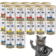 Karma mokra RAFI Cat dla kota mix smaków puszka pełnoporcjowa 24 x 415g