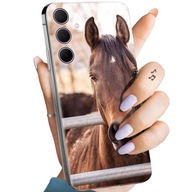 Zadný Kryt Hello Case pre SAMSUNG GALAXY A35 5G Puzdro s potlačou,farba hnedá zvieratá kone