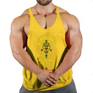 Tréningové tričko bez rukávov gld žltá