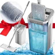 SET PLOCHÝ MOP + DVOJKOMOROVÉ SEPARAČNÉ A ABSORPČNÉ VEDRO NA PODLAHU MOP
