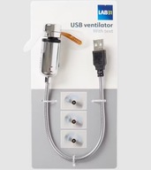 Wentylator mini LAB31 srebrny/szary wiatraczek USB