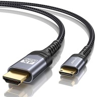 KABEL NYLONOWY HDMI - MINI HDMI 1,8M 4K JSAUX