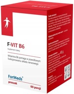 ForMeds F-VIT B6 Vitamín B-6 nervový systém 60 porcií Hormonálna aktivita