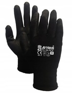 Pracovné rukavice Rukavice čierne Arhem Potiahnuté polyuretánom veľ.9/L|12par