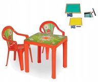 Nábytok pre deti dve stoličky stolík plus tabuľa