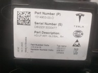 light lights front right left TESLA III 3 FULL LED 1514953-00-D 1514952-00-C