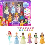 Mattel Disney Princezné Popoludňajšie občerstvenie princezien Sada 6 malých bábik v