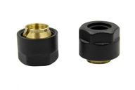 Csatlakozó bilincs CU fekete str 3/4"x15x1 2db