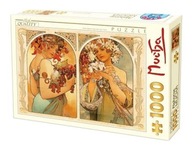 PUZZLE 1000 Alfons Mucha, OVOCIE A KVET, D-TOYS