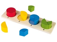 Drevená skladačka Montessori Doska s figúrkami 3+