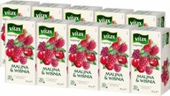 Herbata owocowa Vitax malina i wiśnia 20szt-2g x10