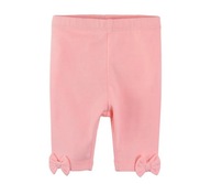 COOL CLUB Legginsy getry 3/4 dziewczęce koralowe fluo r. 98